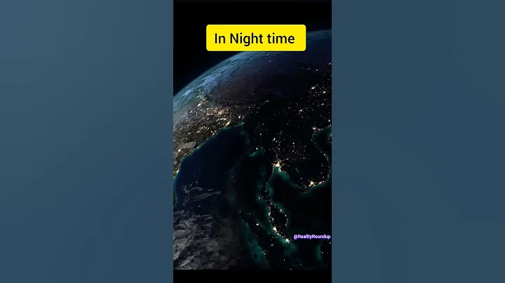 India image from satellite in day time vs night time #india #nasa #isro #space #science #facts