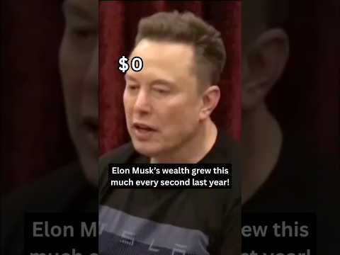 His WEALTH grew this much last year! #elonmusk #tesla #spacex #growthshares