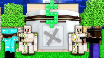 Minecraft NOOB vs PRO: BANK ROBBERY CHALLENGE! 100% TROLLING SECURE SAFEST VILLAGE BASE ENTRANCE