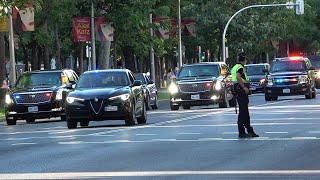 President Joe Biden and Secret Service arrive in Madrid !!