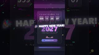 I made a countdown… and it got out of hand 😳 #coding #frontendcourse #frontend  #webdevelopment