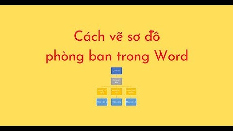 Cách vẽ sơ đồ phòng ban trong Word