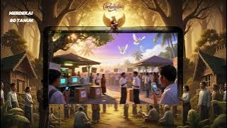 MERDEKA ! 80 TAHUN-Video Lirik Rockestra KEREN -INDONESIA FOR ALL