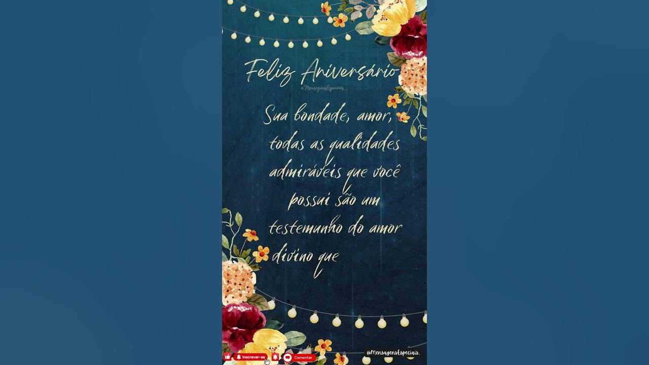 Feliz Aniversário 🌷 Mensagem Especial de Aniversário para Você