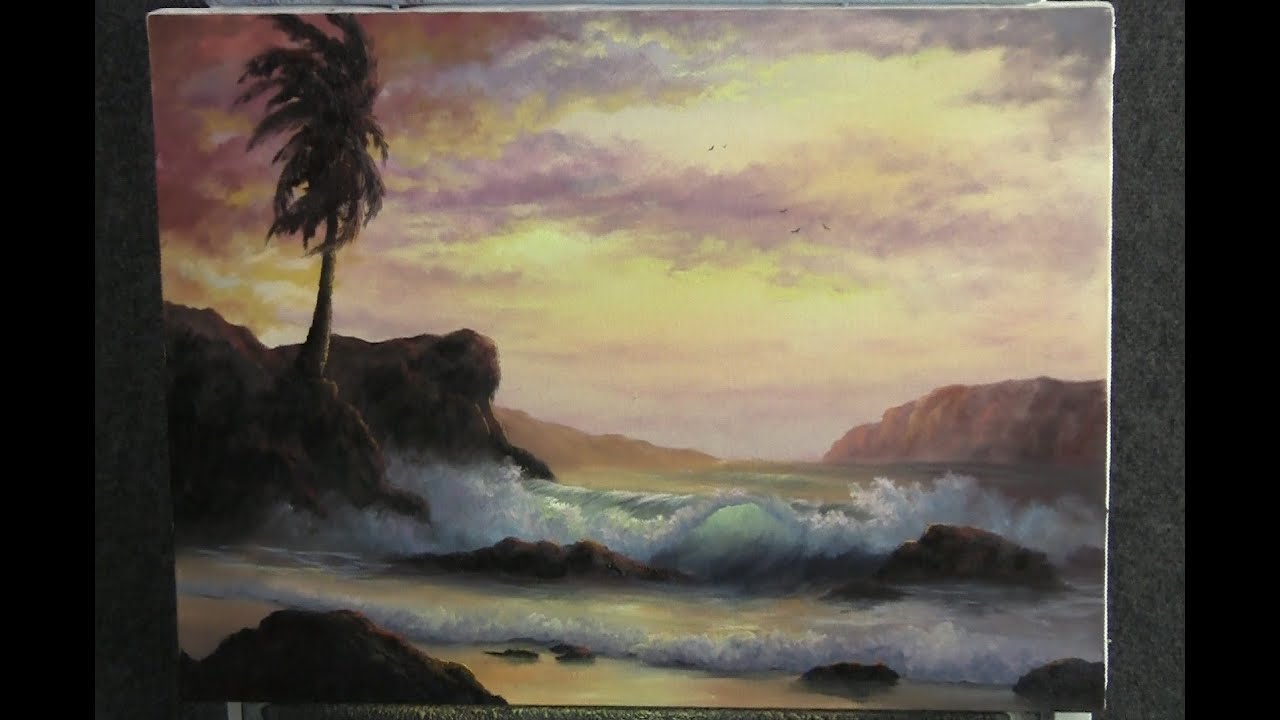 watercolor paintings for sale Paint with Kevin Hill - Sunset on the Coast