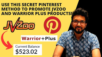 Use this secret Pinterest method to promote JVzoo and Warrior Plus Products!