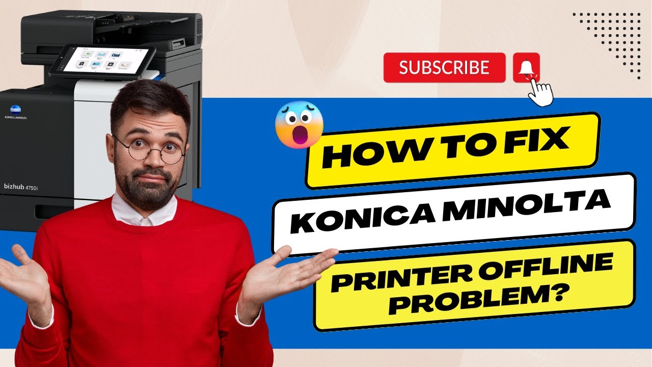 Gnide Nedsænkning Implement How to Fix Konica Minolta Printer Offline Problem? #printer #konicaminolta  - YouTube