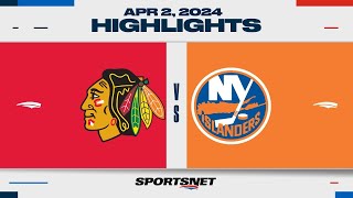 NHL Highlights | Blackhawks vs. Islanders - April 2, 2024