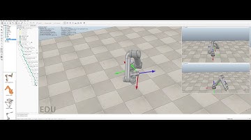 CoppeliaSim Edu HW6  Animation of UR5 inverse kinematics by Mu Hsuan Lee