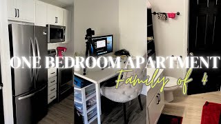 Living In A One Bedroom Apartment With My 3 Kids| Apartment Tour