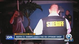 Martin Co. sheriffs conducting sex offender sweep