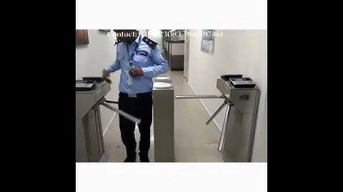 TRIPOD TURNSTILE WITH ESSL BIOMETRIC MACHINE