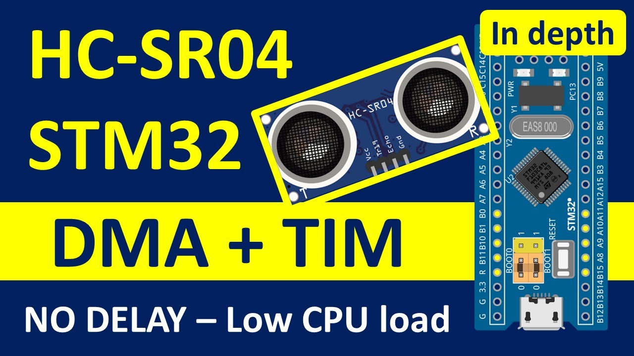 HC-SR04 with STM32F103 without delay | TIM PWM & input capture