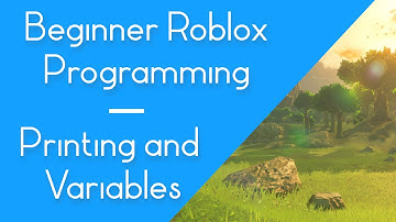 Roblox Programming - Printing and Variables