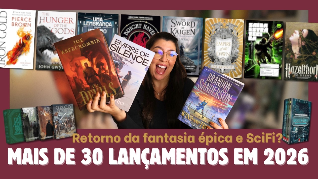 LANÇAMENTOS LITERÁRIOS DE 2026: os LIVROS mais esperados do ano | LISTA COMPLETA!!