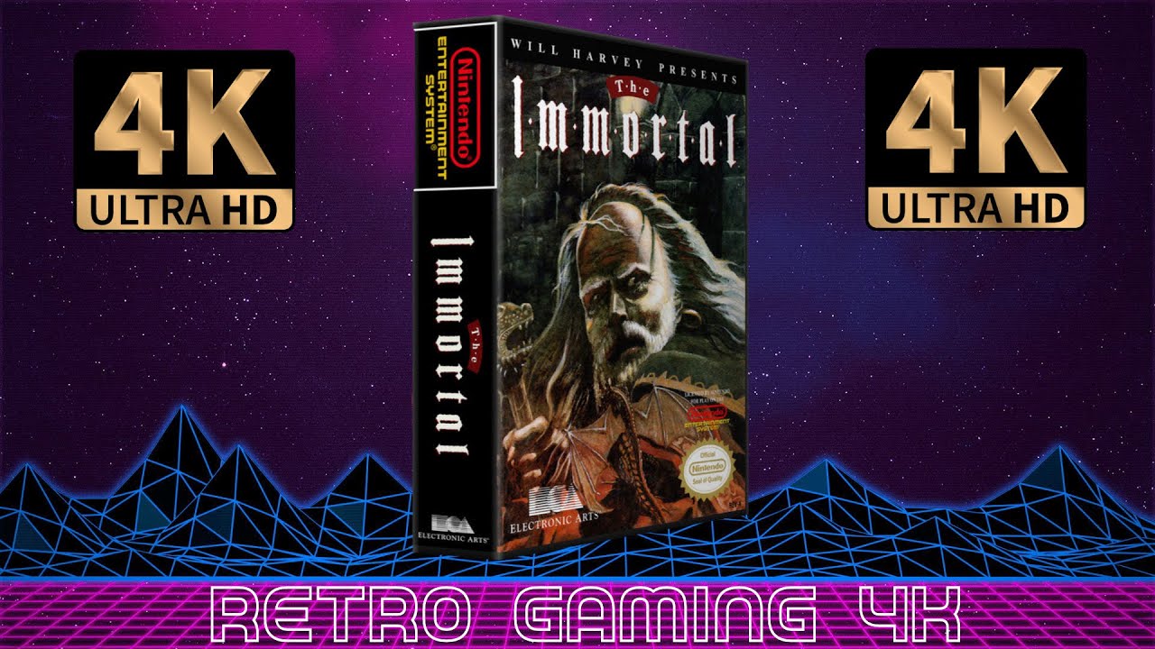 The Immortal (1990) Nintendo NES retro video game intro / demo [4K 60FPS UHD]