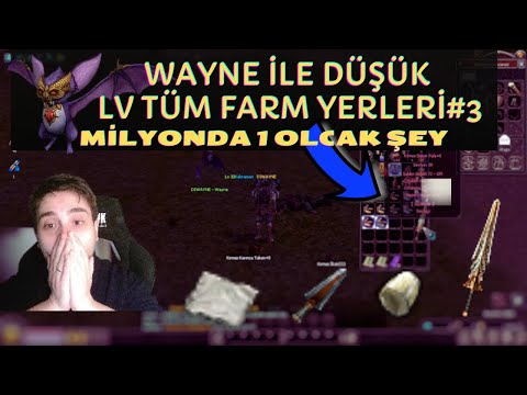 METİN2 RUBY WAYNE SERİSİ#3| MİLYONDA 1 OLCAK OLAY | DÜŞEN KDP ŞAKA MI?? WAYNE İLE DÜŞÜK LV FARM!!