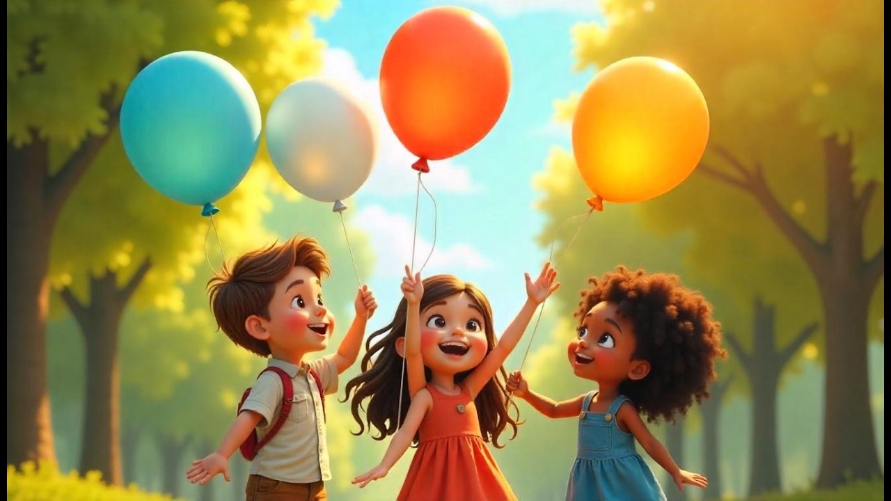 Balonku Ada Lima 🎈Five Balloons | Lagu Anak Anak | Kids Songs & Nursery Rhymes  Kids Video Indonesia