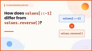 Details values[::-1] vs values.reverse() in Python | Python Interview Question (Hindi) #python #interview Update