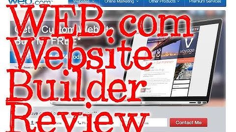 Web.com Website Builder - Do It Yourself - REVIEW and Walkthrough