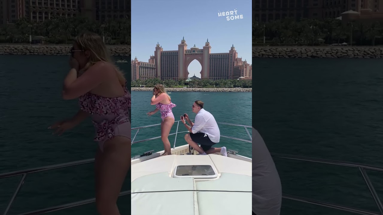 Dreamy Surprise Proposal On A Yacht || Heartsome 💖
