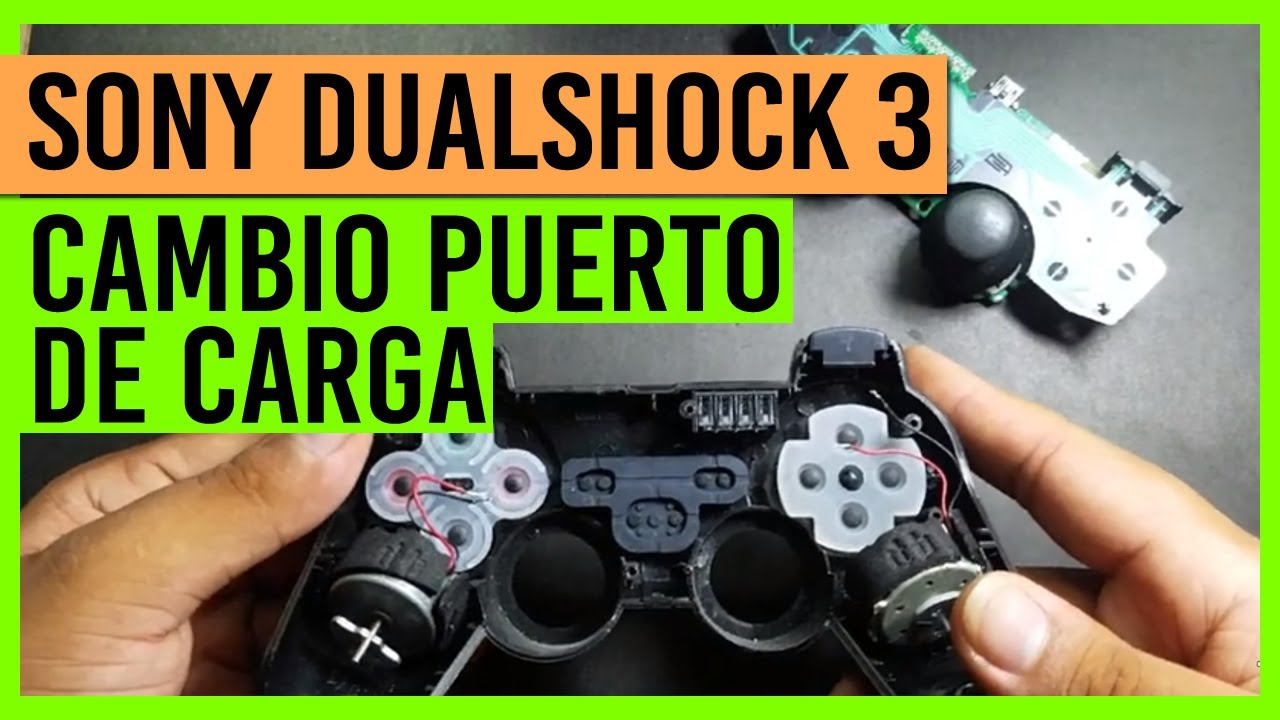 Reparación control DualShock 3 de Play Station 3 - Puerto de carga - YouTube