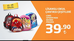 Lisanslı Okul Çantası Çeşitleri Sadece 39,90 TL!