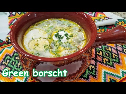 Video: Green Borsch With Nettle, Wild Garlic And Spinach In Beef Broth