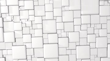 White Abstract Cubes 3d Background In 4k
