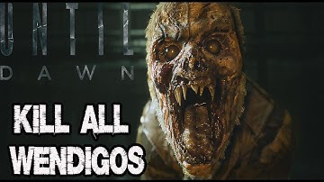 Until Dawn Remake - Mike Kills all the Wendigos in the Sanitarium