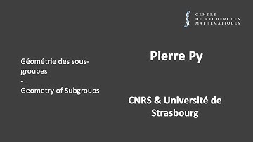 Pierre Py: Subgroups of hyperbolic groups, finiteness properties and complex hyperbolic lattices