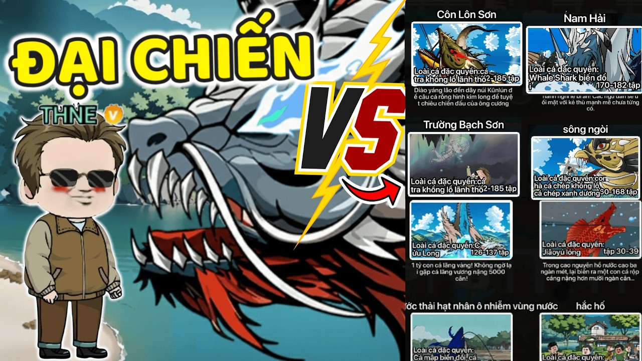 THNE PHÁT HIỆN CÂU BÍ MẬT ĐẠI CHIẾN VỚI CÁ TRÁP RÂU BẠC BẢN ĐỒ TRƯỜNG BẠCH SƠN TRONG CÂU CÁ VẠN CÂN