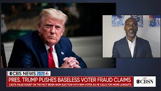 President Trump pushes baseless voter fraud claims as more of his campaign lawsuits fail