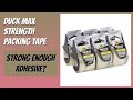 REVIEW (2026): Duck Max Strength Packing Tape. Features
