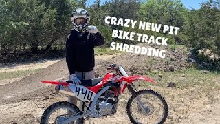 CRAZY NEW PIT BIKE TRACK RIPPING (CRF125) 🤯