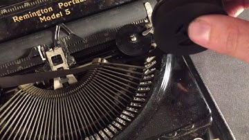How to Replace a Typewriter Ribbon Using the Original Spools