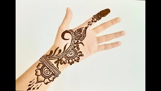 Simple and easy Shaded Arabic Mehndi Design || TheArtContent