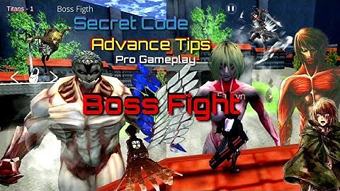 KILLING TITAN BOSS FIGHT GAMEPLAY ¦ Attack On Titan Fangame Mobile By Julhiecio