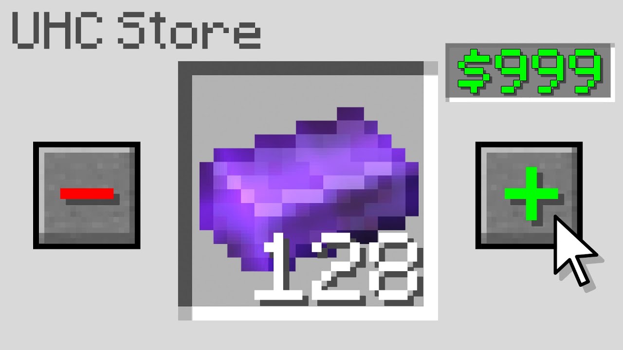 Minecraft UHC but i can buy any item in the game..