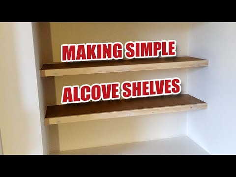 How I Make Simple Floating Alcove Shelves (no nailgun)