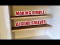 How i make simple floating alcove shelves no nailgun