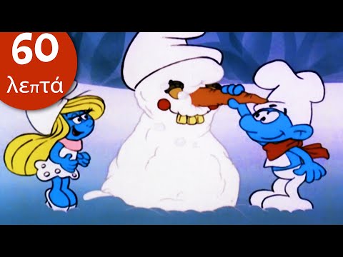 60 минут смурфов • Зимние праздники! ☃️ • Смурфы