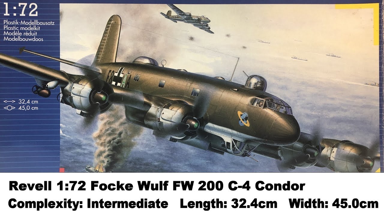 Anigrand 1/144 FOCKE WULF Fw-200 C-4 U-2 CONDOR German Bomber 