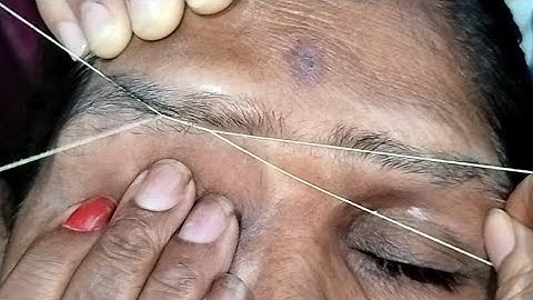 Eyebrow tutorial/loose skin eyebrow threading tutorial @akmakeover17