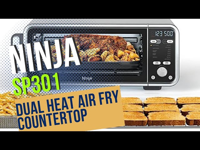Ninja SP301 Dual Heat Air Fry Countertop 13-in-1 Oven - Silver 