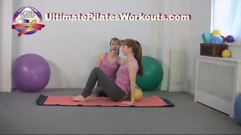 Pilates Workout Exercise: Obliques with Small Ball (Pilates on Fifth Video Podcast)