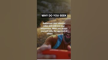 Why do you seek external validation? #shorts  #CallFromReality
