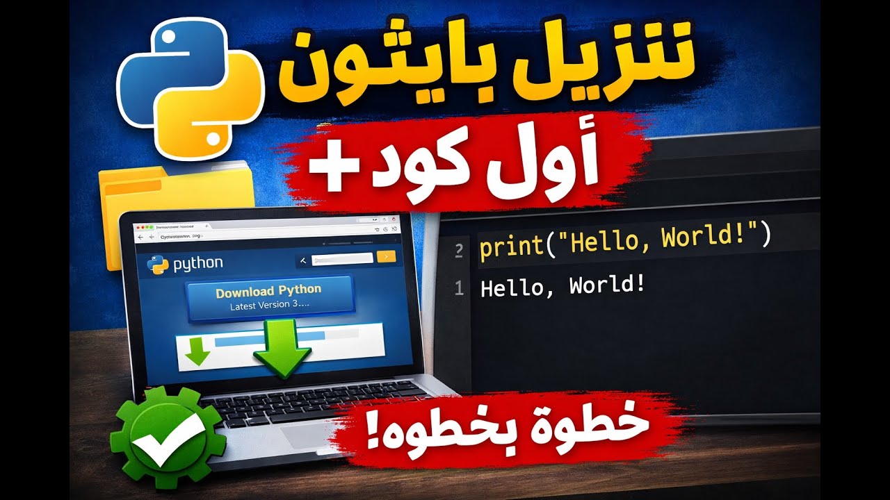 👉 تنزيل وتثبيت بايثون على الكمبيوتر | شرح بسيط خطوة بخطوة