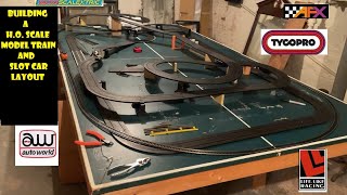 Building a Model Railroad and Slot Car Layout Episode 1