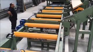 Automatic Edger Machine with waste seperator conveyor/ Otomatik Yan Alma Hattı-atık ayırıcı bant